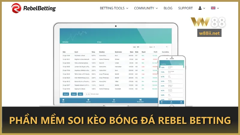 Phần mềm soi kèo bóng đá Rebel Betting